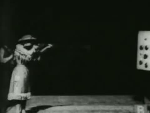 Annie Oakley Fires for Edison's Camera, West Orange, New Jersey