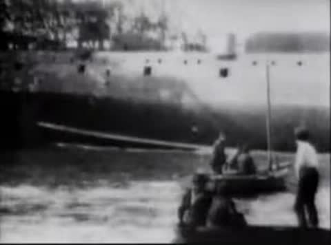 Launching a Japanese Cruiser in San Francisco, San Francisco, California