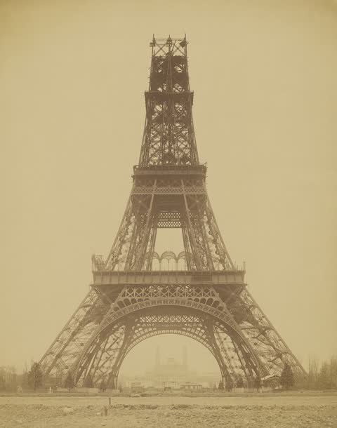 Building the famous: The Eiffel Tower, still going up