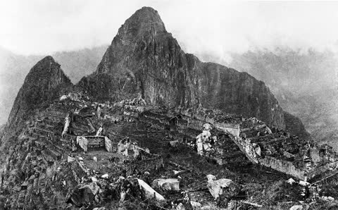 Machu Picchu after the jungle was cleared, Machu Picchu, Peru