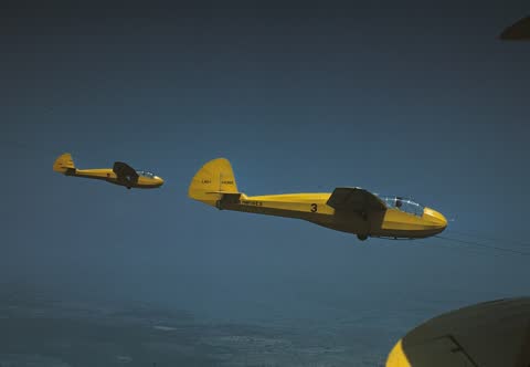 Two Marine Gliders on Tow, Parris Island, South Carolina