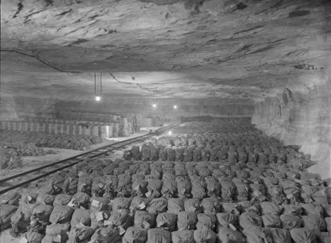 Germany's gold reserve in a salt mine, Merkers, Germany
