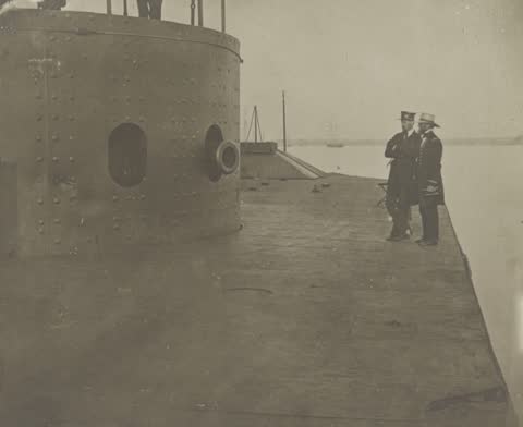 The Turret of USS Monitor, James River, Virginia