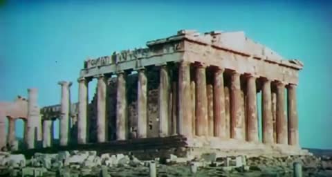 The Parthenon in Color, Acropolis, Athens, Greece