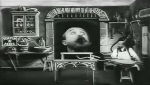 A Man Inflates His Own Head, France