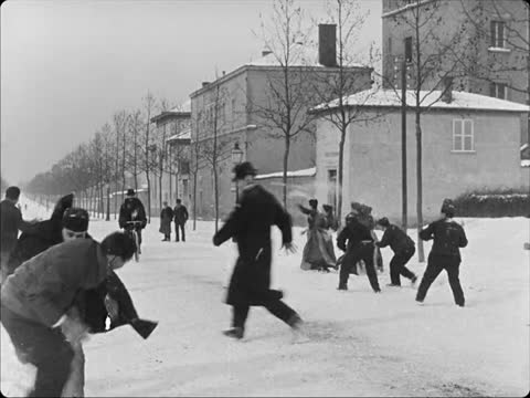A Snowball Fight in Lyon, Lyon, France