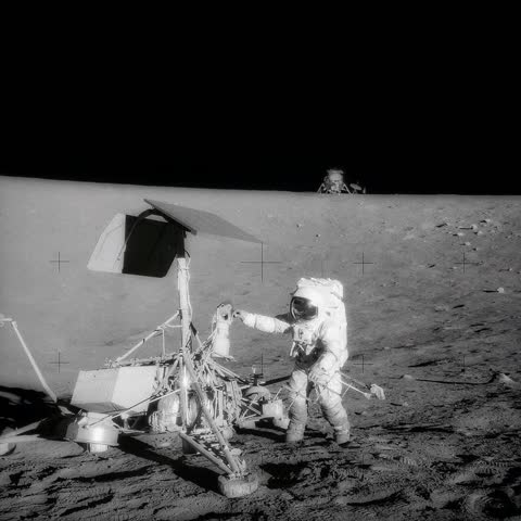 A visit to a moon probe, Ocean of Storms, the Moon