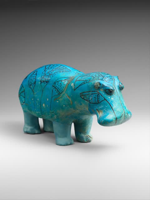 The hippo whose legs were broken, Meir, Upper Egypt