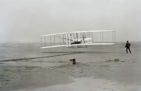 Sky and space: The first airplane flight lasted 12 seconds